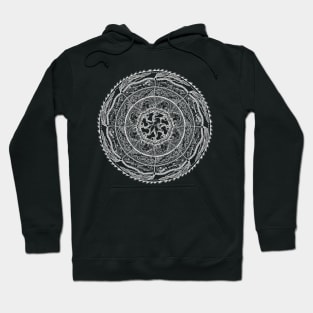 Salish Sea Mandala -dark background Hoodie